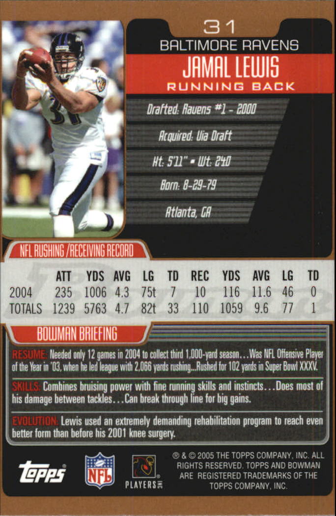 2005 Bowman Football Bronze Parallel Singles - Sie wählen - Bild 25 von 109