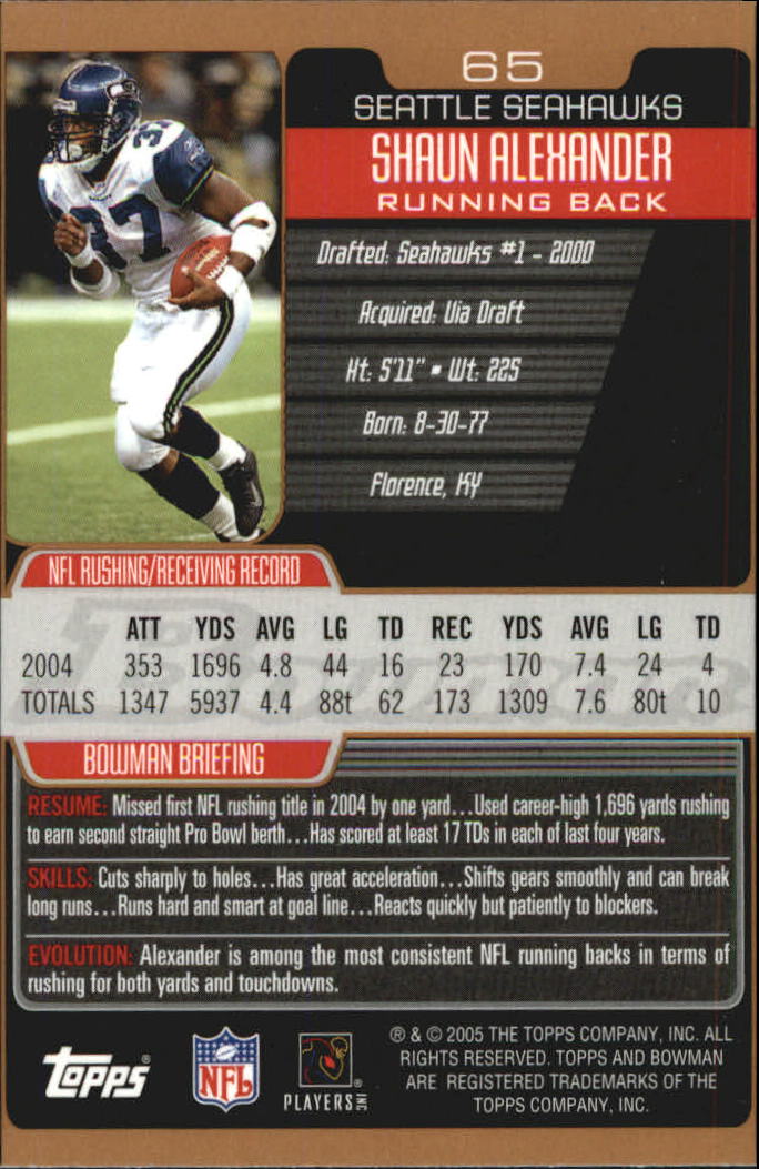 2005 Bowman Football Bronze Parallel Singles - Sie wählen - Bild 54 von 109