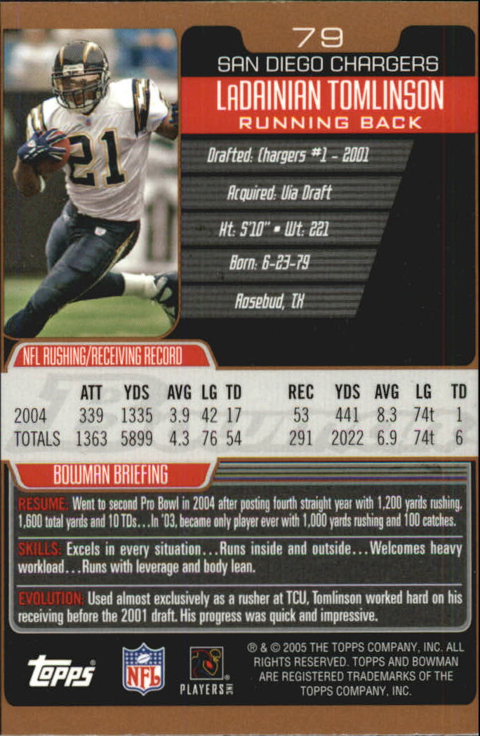 2005 Bowman Football Bronze Parallel Singles - Sie wählen - Bild 64 von 109