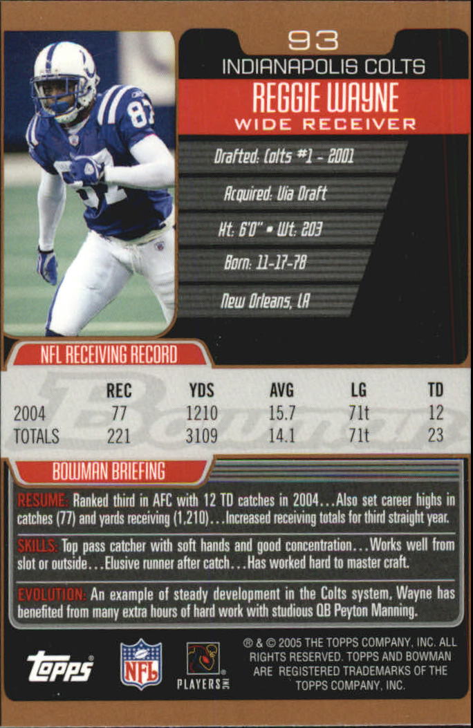 2005 Bowman Football Bronze Parallel Singles - Sie wählen - Bild 80 von 109