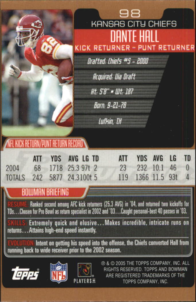 2005 Bowman Football Bronze Parallel Singles - Sie wählen - Bild 82 von 109