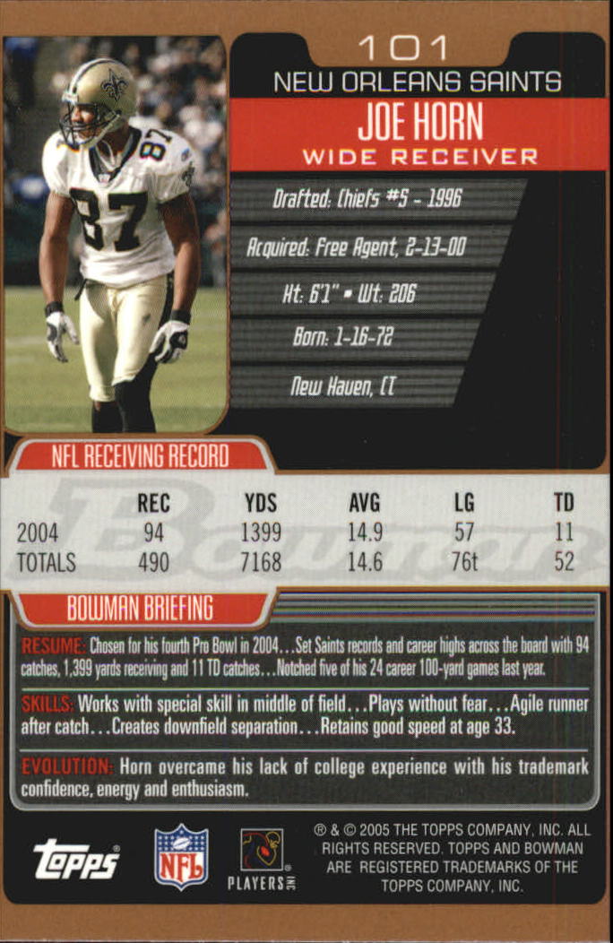 2005 Bowman Football Bronze Parallel Singles - Sie wählen - Bild 86 von 109