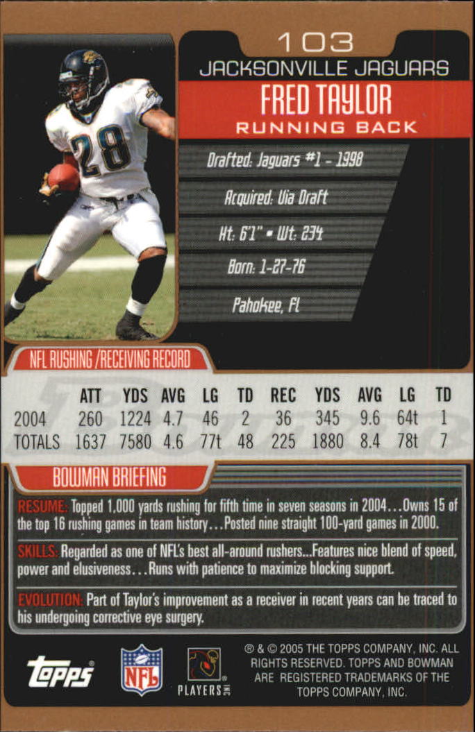 2005 Bowman Football Bronze Parallel Singles - Sie wählen - Bild 90 von 109