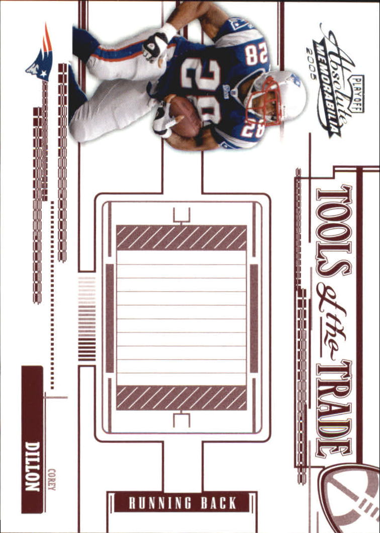 2005 Absolute Memorabilia Tools of the Trade Red #19 Corey Dillon - -  Serial #142/250 - NM-MT - Wonder Water Sports Cards, Comics & Gaming!