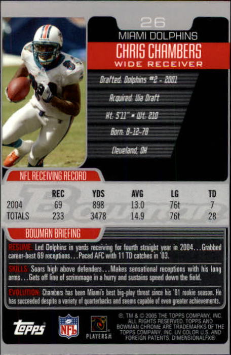 A0887- 2005 Bowman Chrome FB Cards 1-200 +Rookies -You Pick- 15+ FREE US SHIP - Picture 43 of 375