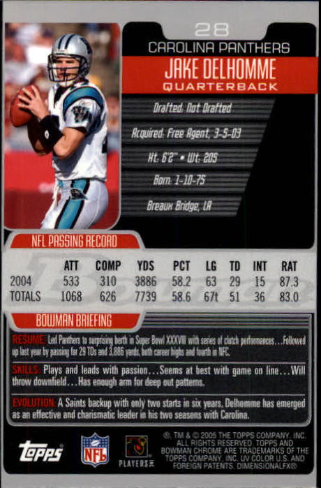 A0887- 2005 Bowman Chrome FB Cards 1-200 +Rookies -You Pick- 15+ FREE US SHIP - Picture 47 of 375