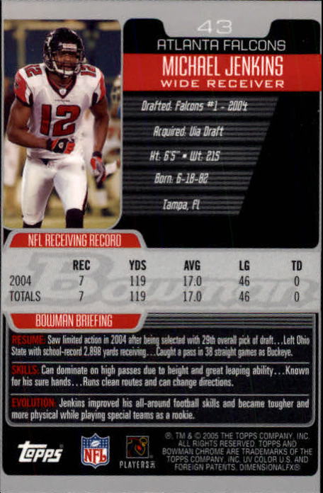 A0887- 2005 Bowman Chrome FB Cards 1-200 +Rookies -You Pick- 15+ FREE US SHIP - Picture 77 of 375