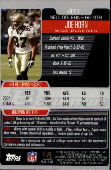 A0887- 2005 Bowman Chrome FB Cards 1-200 +Rookies -You Pick- 15+ FREE US SHIP - Picture 83 of 375