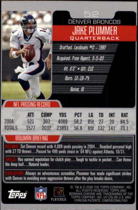 A0887- 2005 Bowman Chrome FB Cards 1-200 +Rookies -You Pick- 15+ FREE US SHIP - Picture 95 of 375