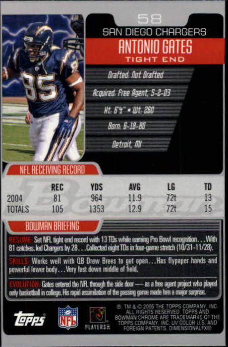 A0887- 2005 Bowman Chrome FB Cards 1-200 +Rookies -You Pick- 15+ FREE US SHIP - Picture 107 of 375