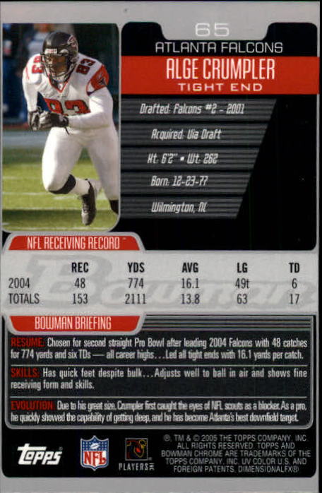 A0887- 2005 Bowman Chrome FB Cards 1-200 +Rookies -You Pick- 15+ FREE US SHIP - Picture 121 of 375