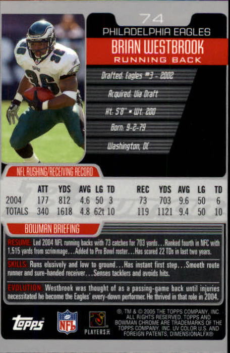 A0887- 2005 Bowman Chrome FB Cards 1-200 +Rookies -You Pick- 15+ FREE US SHIP - Picture 133 of 375