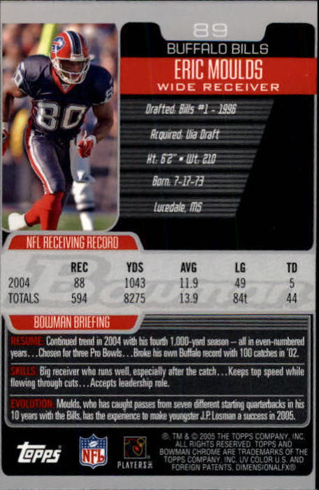 A0887- 2005 Bowman Chrome FB Cards 1-200 +Rookies -You Pick- 15+ FREE US SHIP - Picture 163 of 375
