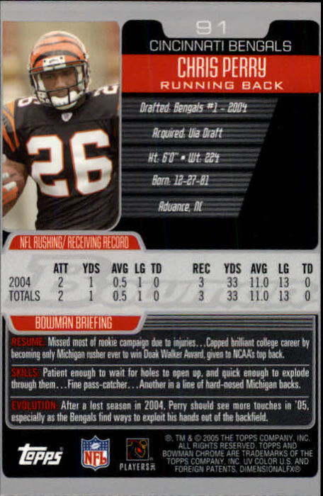 A0887- 2005 Bowman Chrome FB Cards 1-200 +Rookies -You Pick- 15+ FREE US SHIP - Picture 165 of 375