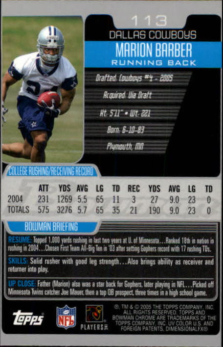 A0887- 2005 Bowman Chrome FB Cards 1-200 +Rookies -You Pick- 15+ FREE US SHIP - Picture 207 of 375