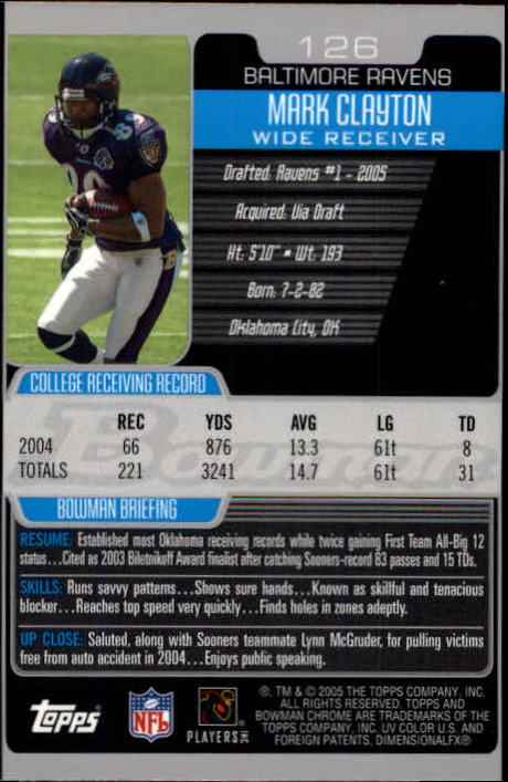 A0887- 2005 Bowman Chrome FB Cards 1-200 +Rookies -You Pick- 15+ FREE US SHIP - Picture 233 of 375