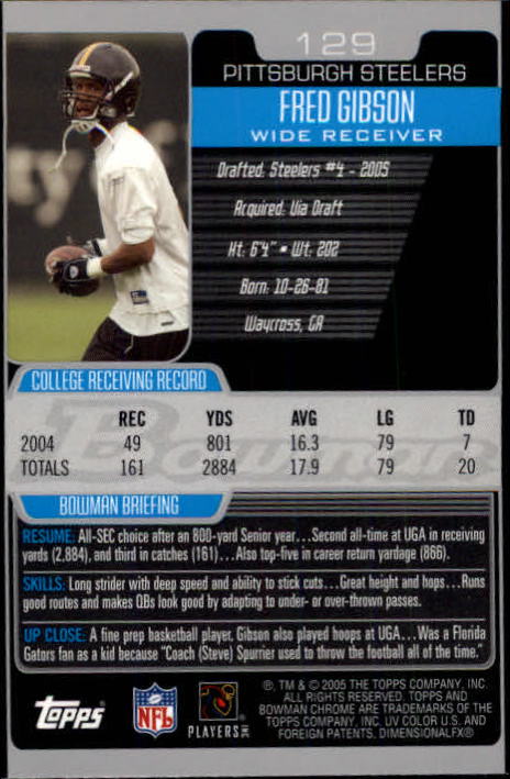 A0887- 2005 Bowman Chrome FB Cards 1-200 +Rookies -You Pick- 15+ FREE US SHIP - Picture 239 of 375