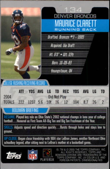A0887- 2005 Bowman Chrome FB Cards 1-200 +Rookies -You Pick- 15+ FREE US SHIP - Picture 249 of 375