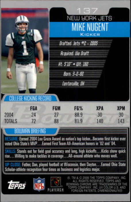 A0887- 2005 Bowman Chrome FB Cards 1-200 +Rookies -You Pick- 15+ FREE US SHIP - Picture 255 of 375