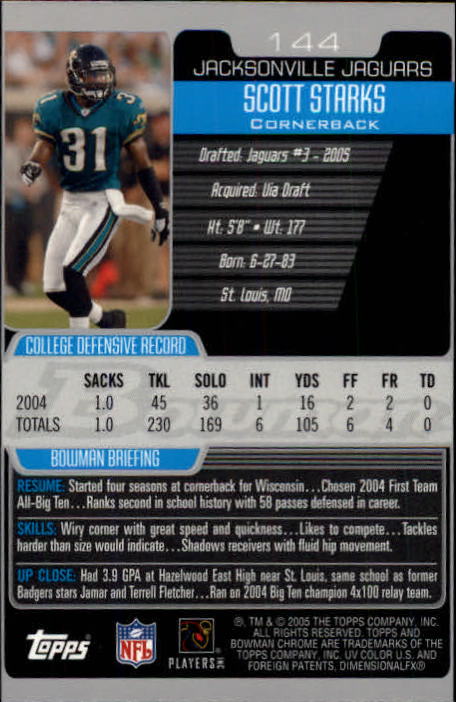 A0887- 2005 Bowman Chrome FB Cards 1-200 +Rookies -You Pick- 15+ FREE US SHIP - Picture 269 of 375