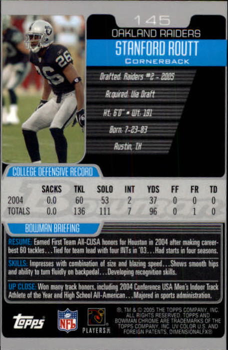 A0887- 2005 Bowman Chrome FB Cards 1-200 +Rookies -You Pick- 15+ FREE US SHIP - Picture 271 of 375