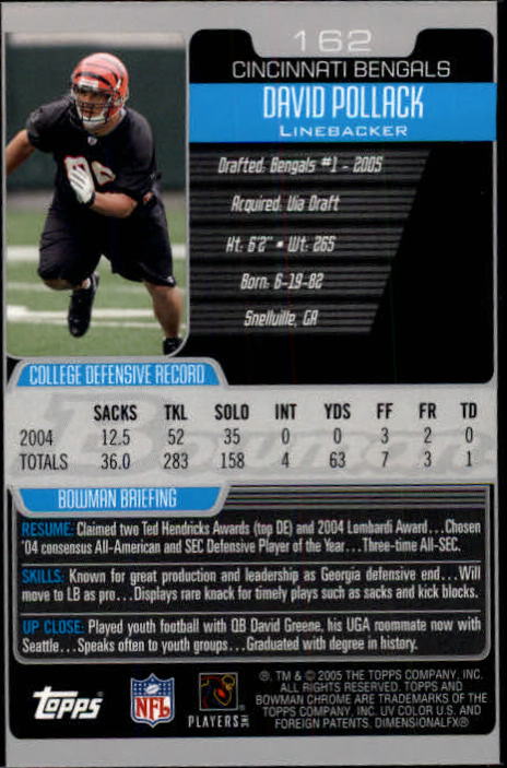 A0887- 2005 Bowman Chrome FB Cards 1-200 +Rookies -You Pick- 15+ FREE US SHIP - Picture 301 of 375