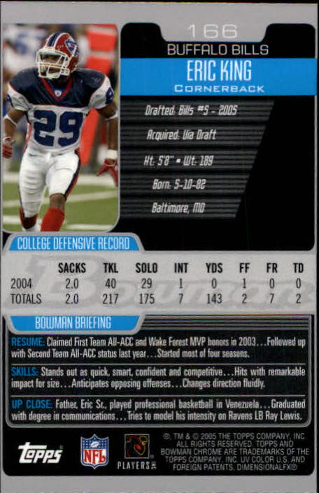 A0887- 2005 Bowman Chrome FB Cards 1-200 +Rookies -You Pick- 15+ FREE US SHIP - Picture 309 of 375