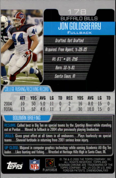 A0887- 2005 Bowman Chrome FB Cards 1-200 +Rookies -You Pick- 15+ FREE US SHIP - Picture 333 of 375