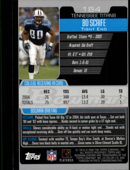 A0887- 2005 Bowman Chrome FB Cards 1-200 +Rookies -You Pick- 15+ FREE US SHIP - Picture 345 of 375