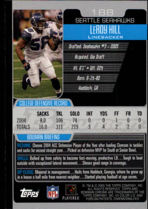 A0887- 2005 Bowman Chrome FB Cards 1-200 +Rookies -You Pick- 15+ FREE US SHIP - Picture 353 of 375