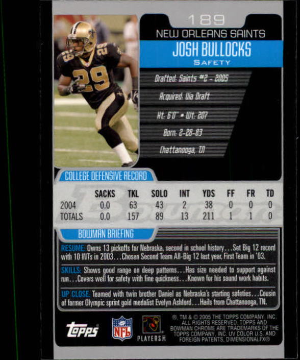 A0887- 2005 Bowman Chrome FB Cards 1-200 +Rookies -You Pick- 15+ FREE US SHIP - Picture 355 of 375