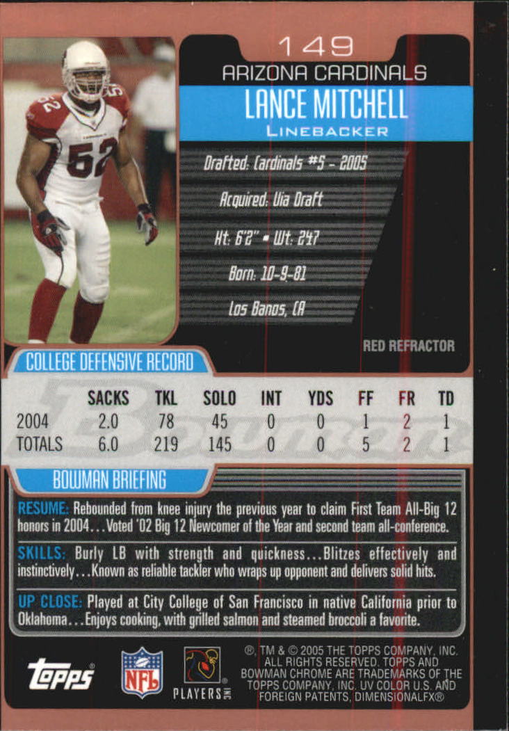 A0887- 2005 Bowman Chrome FB #s 201-259 +Inserts -You Pick- 15+ FREE US SHIP - Picture 105 of 128