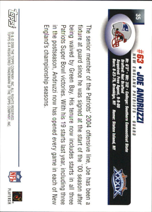 B5633- 2005 Patriots Topps Super Bowl Champions -You Pick- 15+ FREE US SHIP - Picture 71 of 111