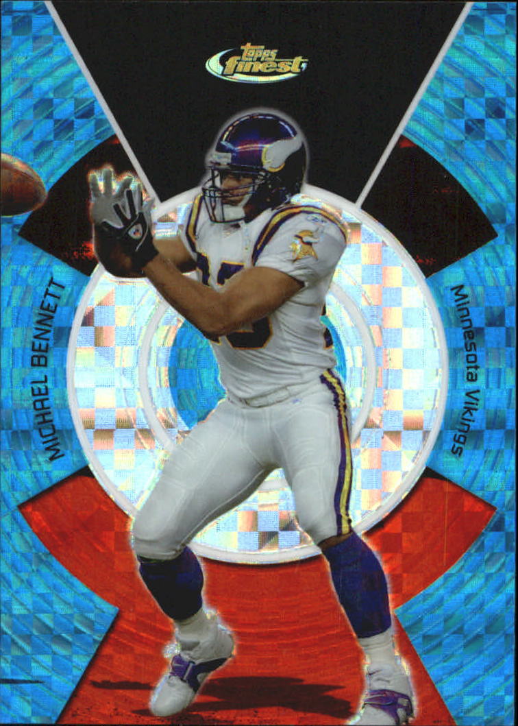 2005 Finest Blue Xfractors #59 Michael Bennett