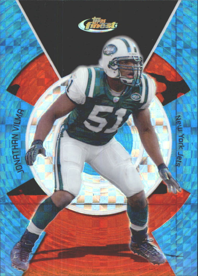 2005 Finest Blue Xfractors #67 Jonathan Vilma