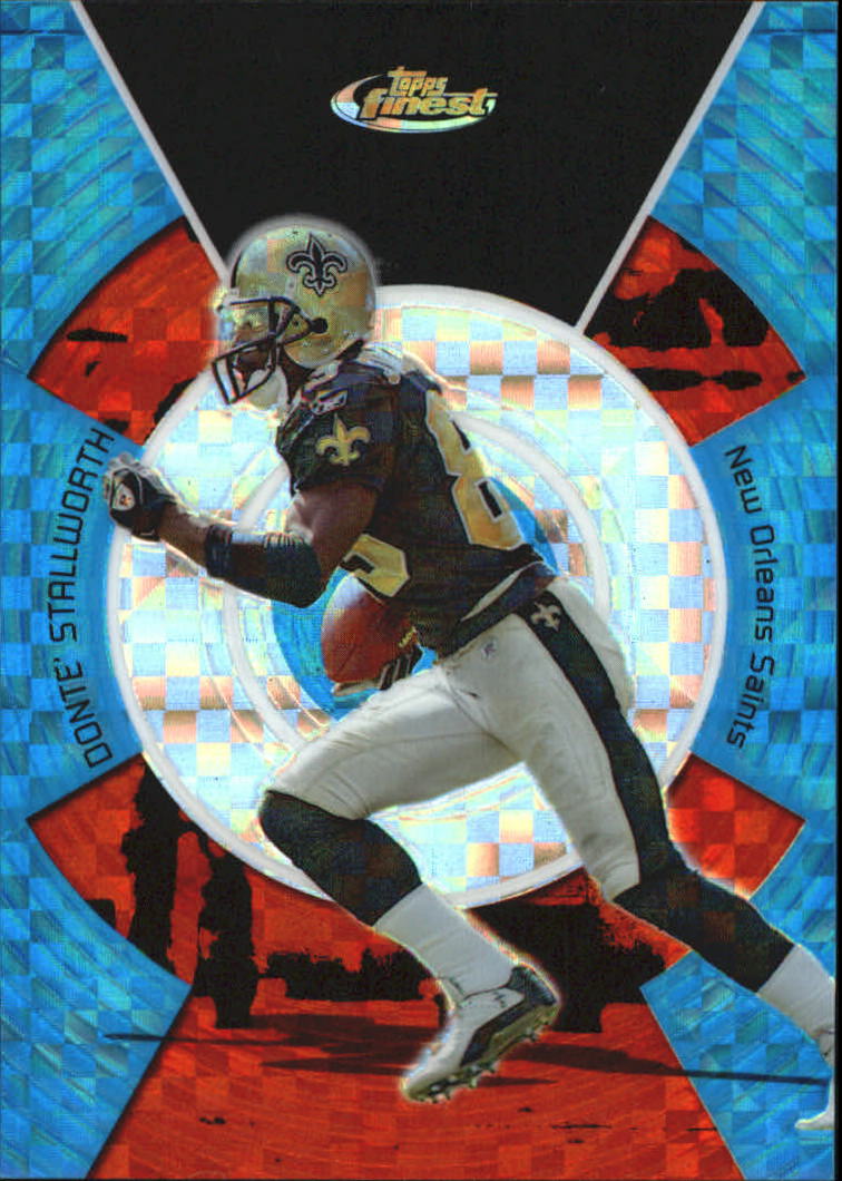 2005 Finest Blue Xfractors #96 Donte Stallworth
