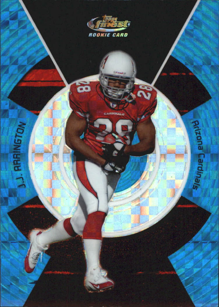 2005 Finest Blue Xfractors #144 J.J. Arrington