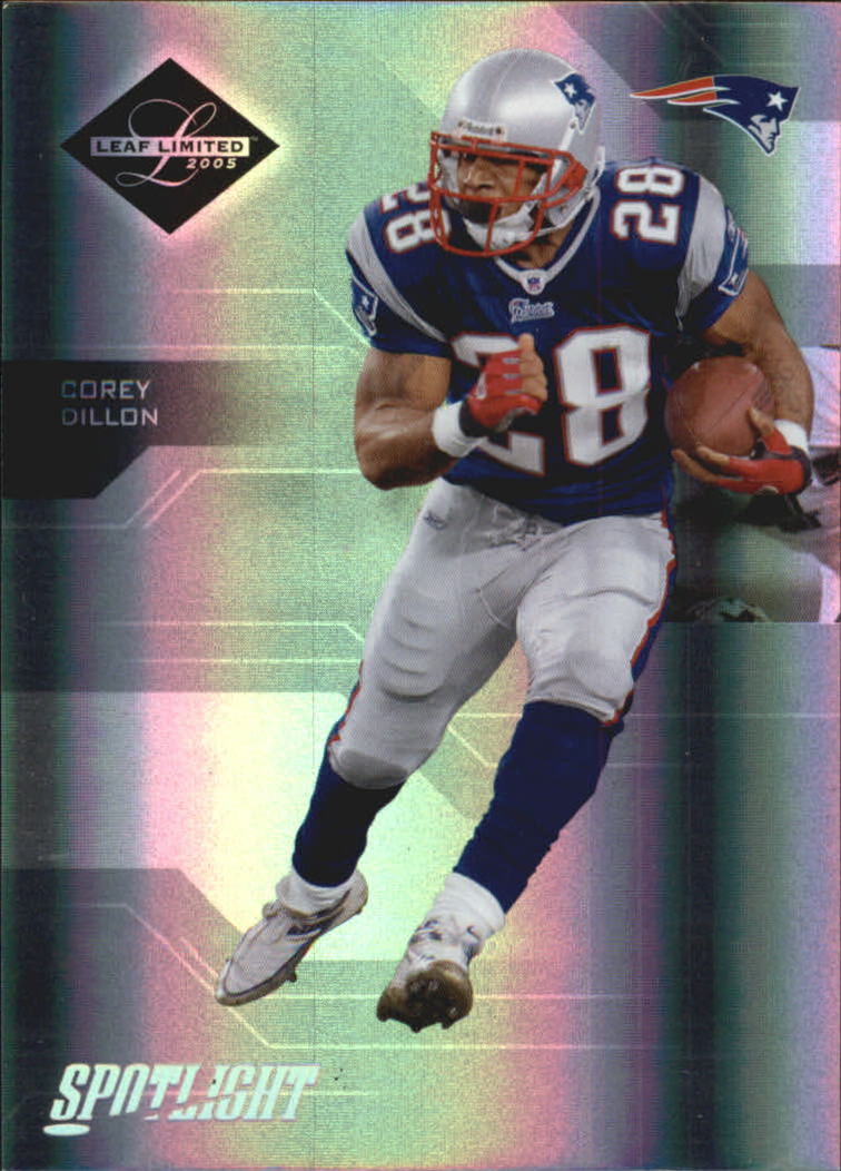 2005 Leaf Limited Silver Spotlight #58 Corey Dillon