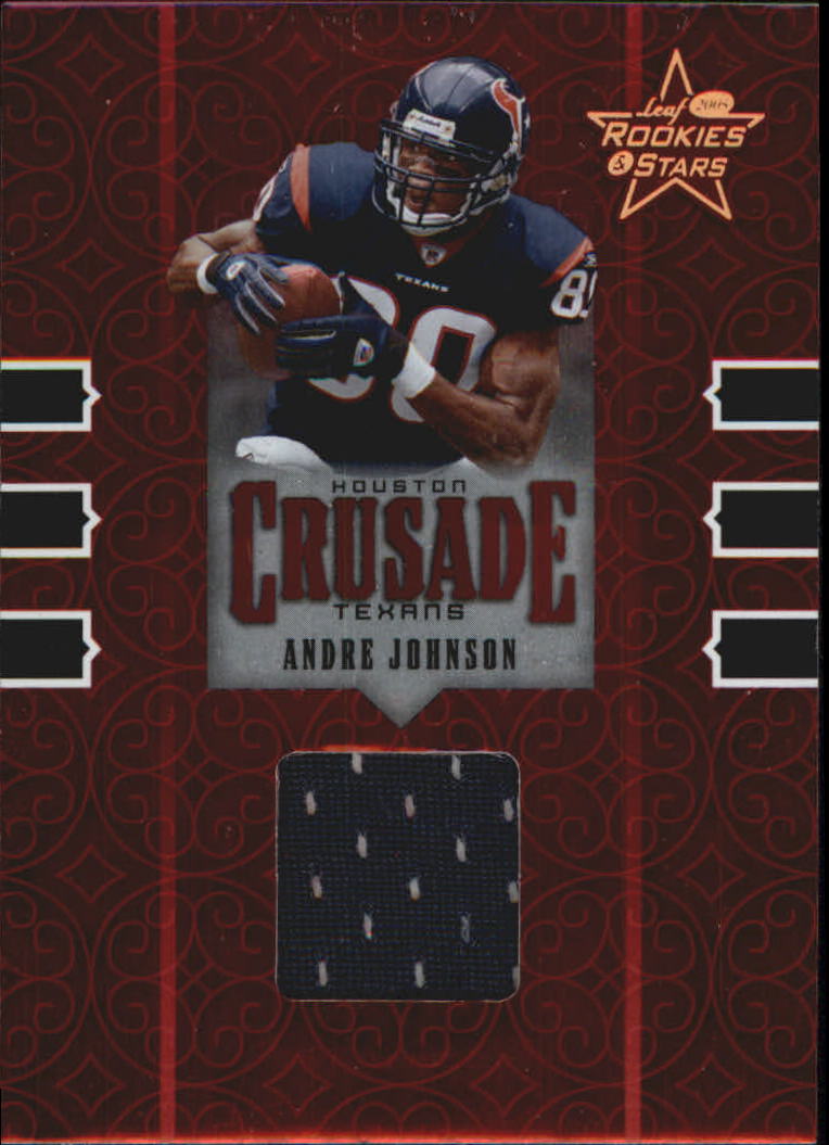 2005 Leaf Rookies and Stars Crusade Materials #C3 Andre Johnson