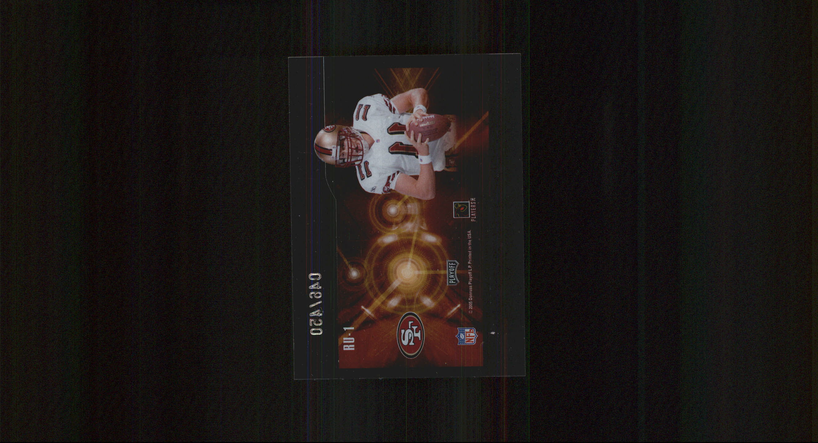 2005 Playoff Contenders Rookie Round Up #1 Alex Smith QB back image