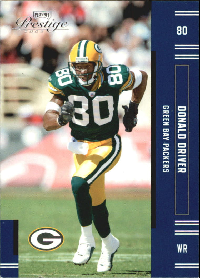 2000 PACKERS Donald Driver signed card Playoff Prestige #77