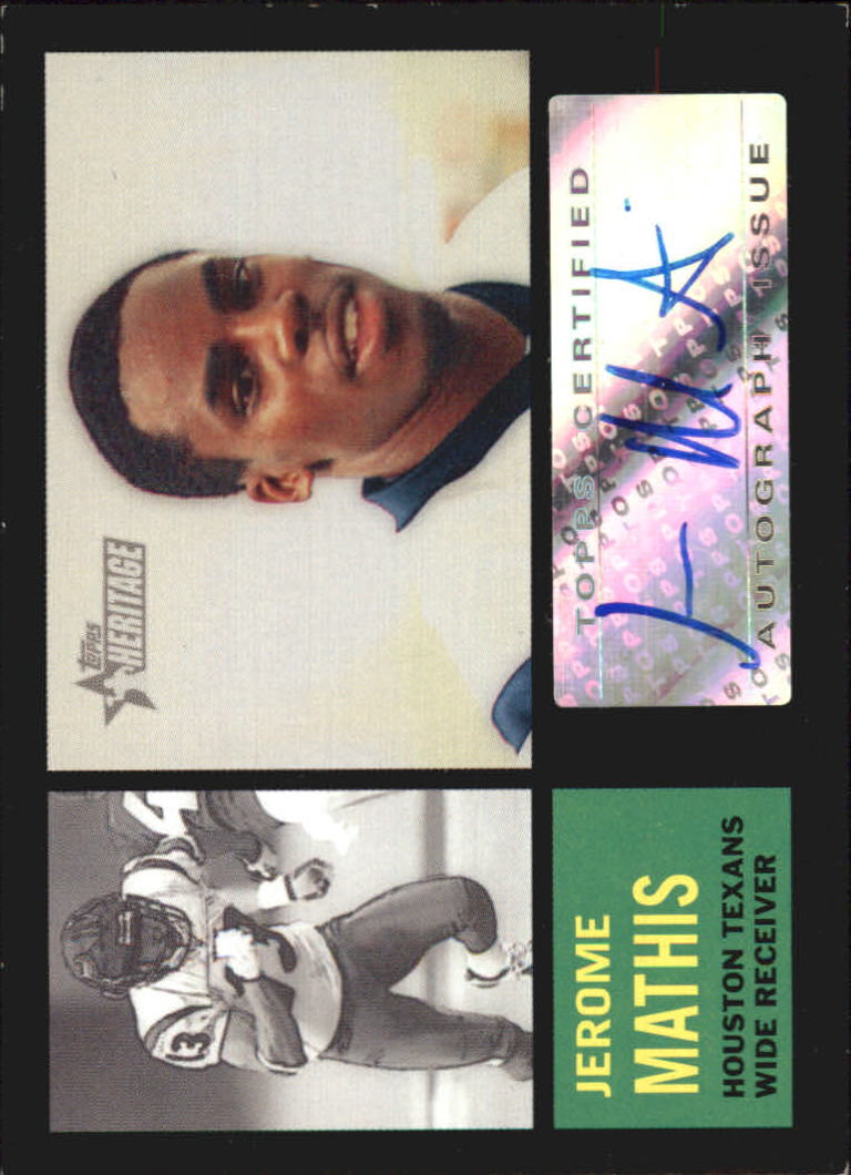 2005 Topps Heritage Real One Autographs #ROAJMA Jerome Mathis K