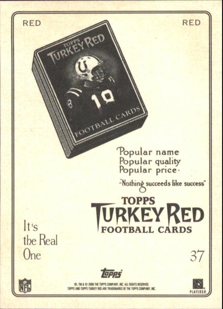2005 Topps Turkey Red Football Red Parallel Singles - You Choose - Picture 25 of 192