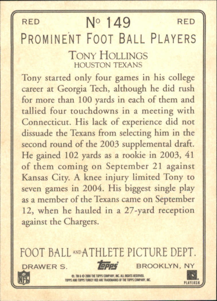 2005 Topps Turkey Red Football Red Parallel Singles - You Choose - Picture 105 of 192