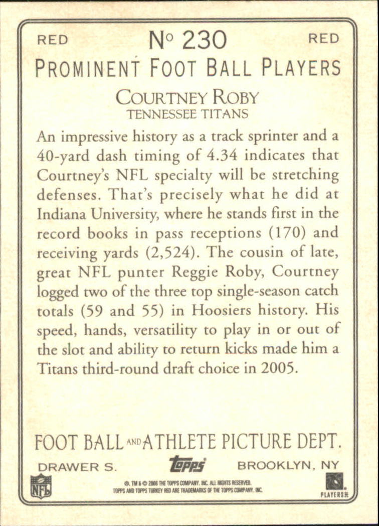 2005 Topps Turkey Red Football Red Parallel Singles - You Choose - Picture 156 of 192