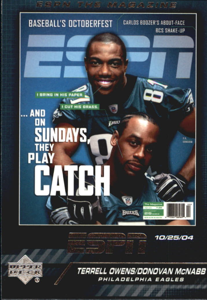 2005 Upper Deck ESPN Magazine Covers #TM3 Terrell Owens/Donovan McNabb -  NM-MT - Card Shack