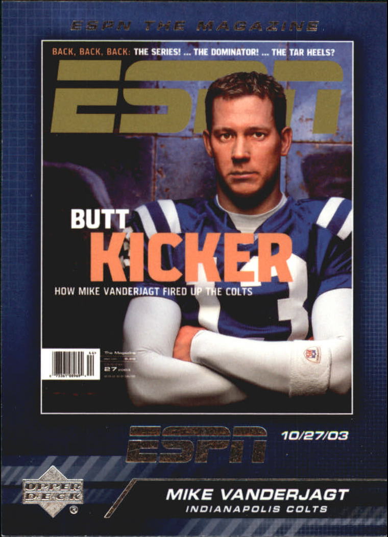 OCTOBER 27, 2003 ESPN MAGAZINE FEATURING MIKE VANDERJAGT OF THE