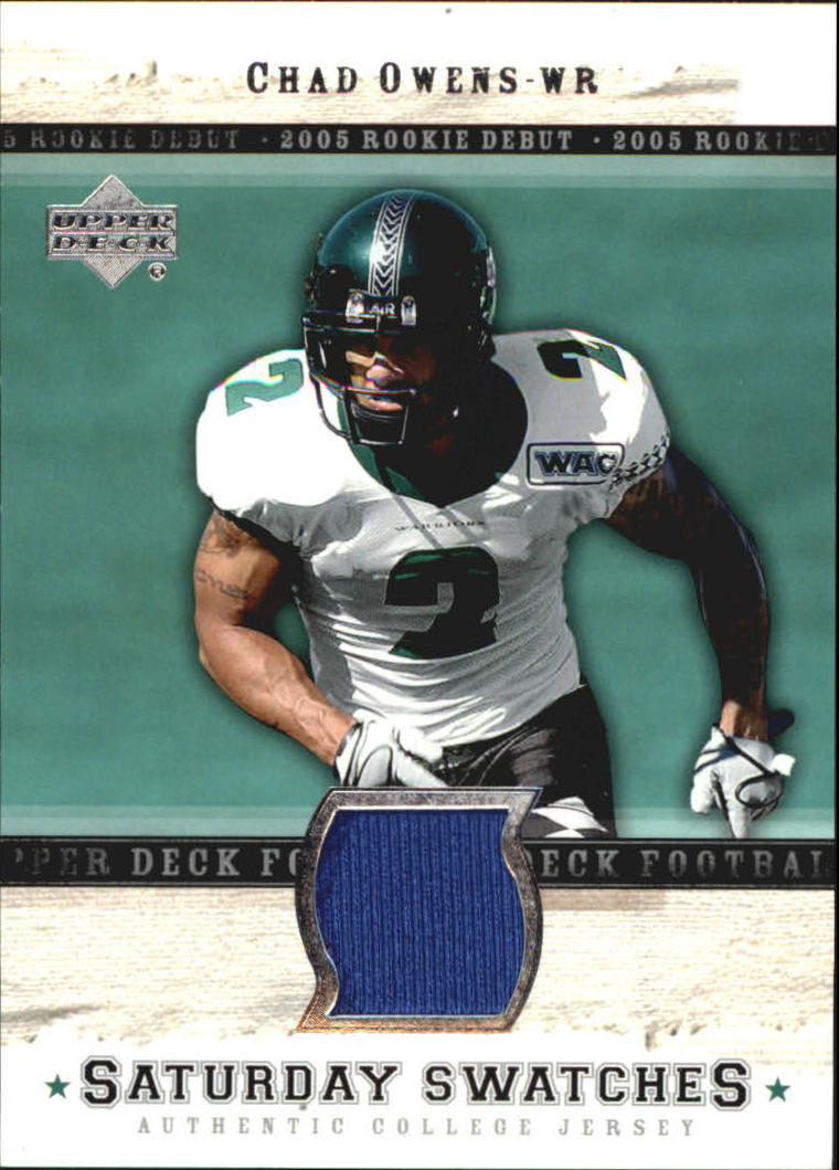 2005 Upper Deck Rookie Debut Saturday Swatches #SACO Chad Owens