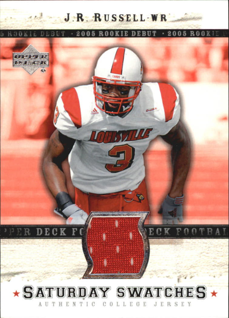 2005 Upper Deck Rookie Debut Saturday Swatches #SAJR J.R. Russell