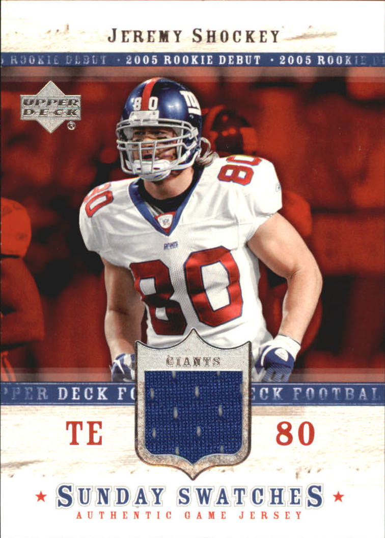 2005 Upper Deck Rookie Debut Sunday Swatches #SUJS Jeremy Shockey